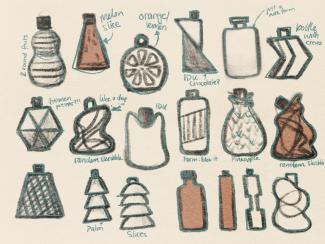 Bottle shape sketch