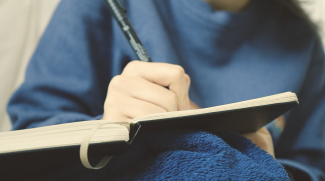 me writing diary
