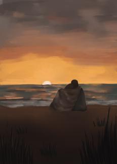 enjoying the sunset