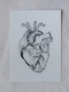 postcard with a heart and verse