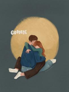 a hugging couple