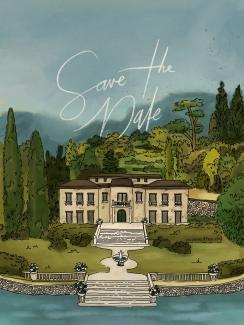 save the date illustration
