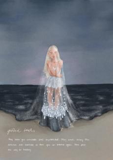 a fashion illustration inspired by tears