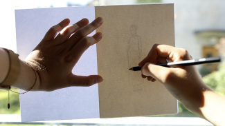 tracing the template