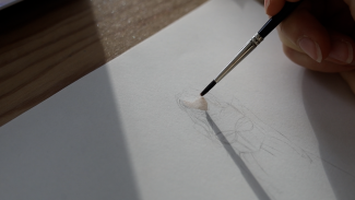 colouring with watercolours