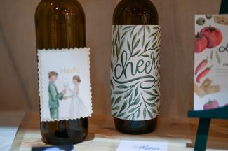 example of wine etiquette, illustrated, aesthetic, personal