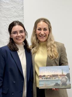 Me and the project initiator of a children's book at it's publication