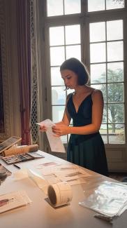 me while packing the live illustrations at a wedding at St. Charles Hall in Meggen