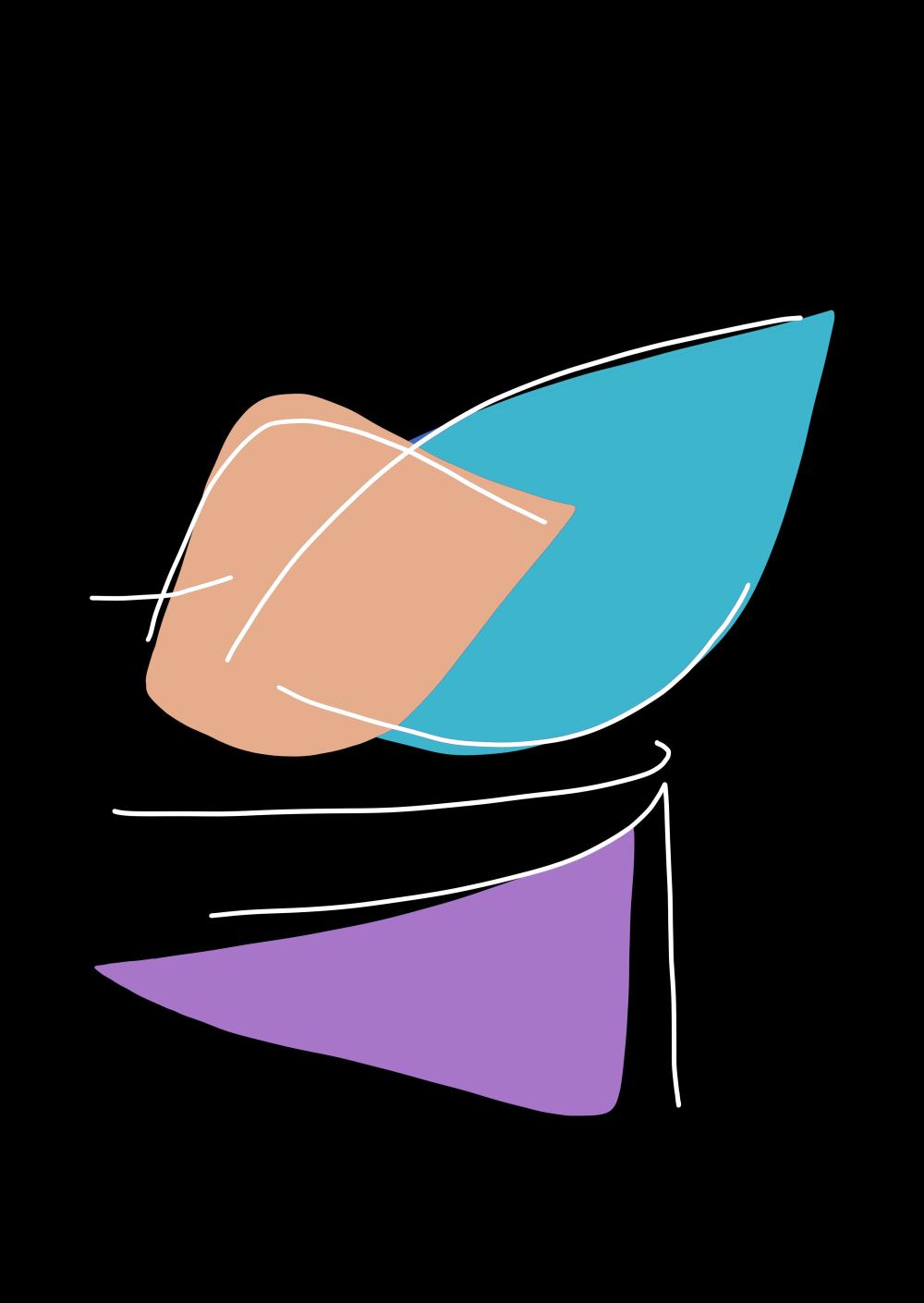 abstract illustration of a flacon