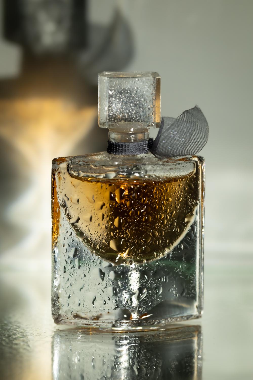 A perfume flacon