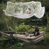 photo and watercolour illustration of a hammock in the greens with a studying person in it